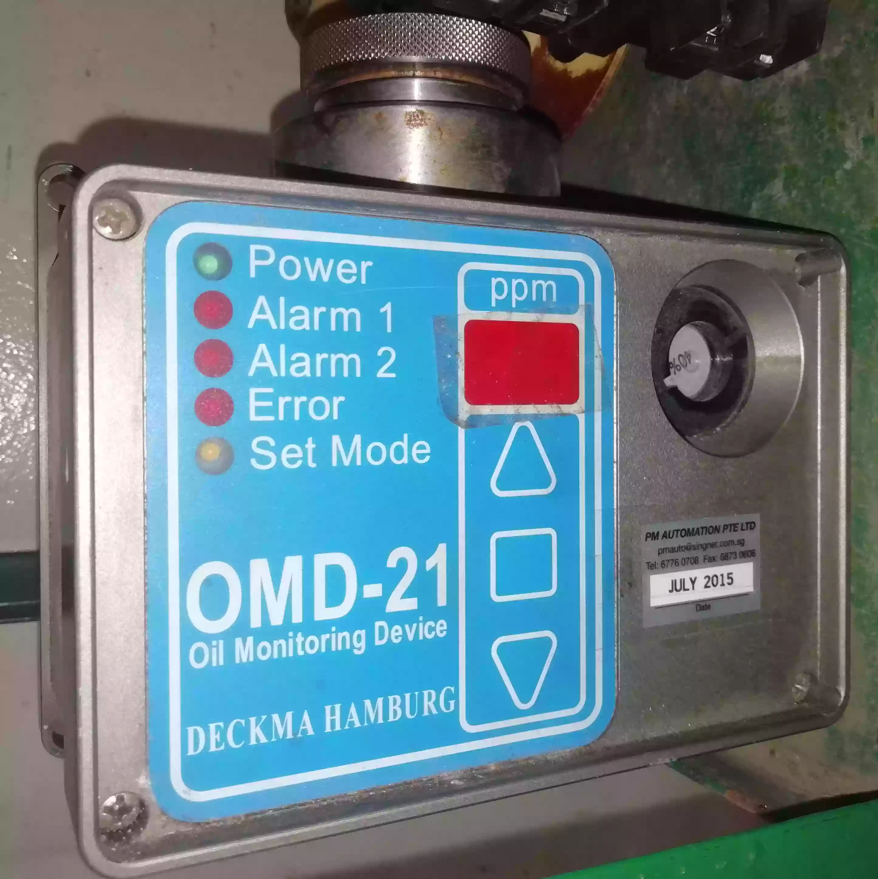OMD-21 15 ppm Bilge Alarm Monitor Oil Mist Detector Deckma DAIHATSU pride Bangladesh has also MD-SX MD-SXII MD-9M, MD-14M OIL MIST DETECTOR PB