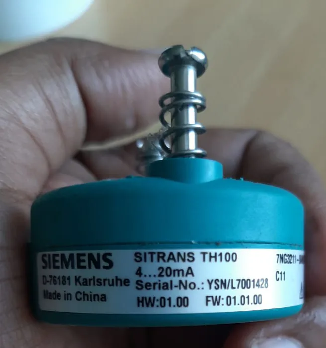 SITRANS TH100 Temperature transmitter Siemens. Input Pt 100 resistance Output 4 to 20 mA. We offer marine and navigation automation equipments