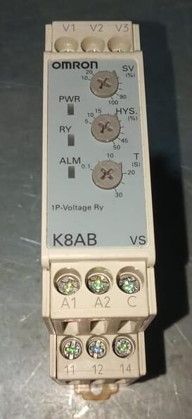 Omron K8AB-VS3 Single-phase Voltage Relay in stock