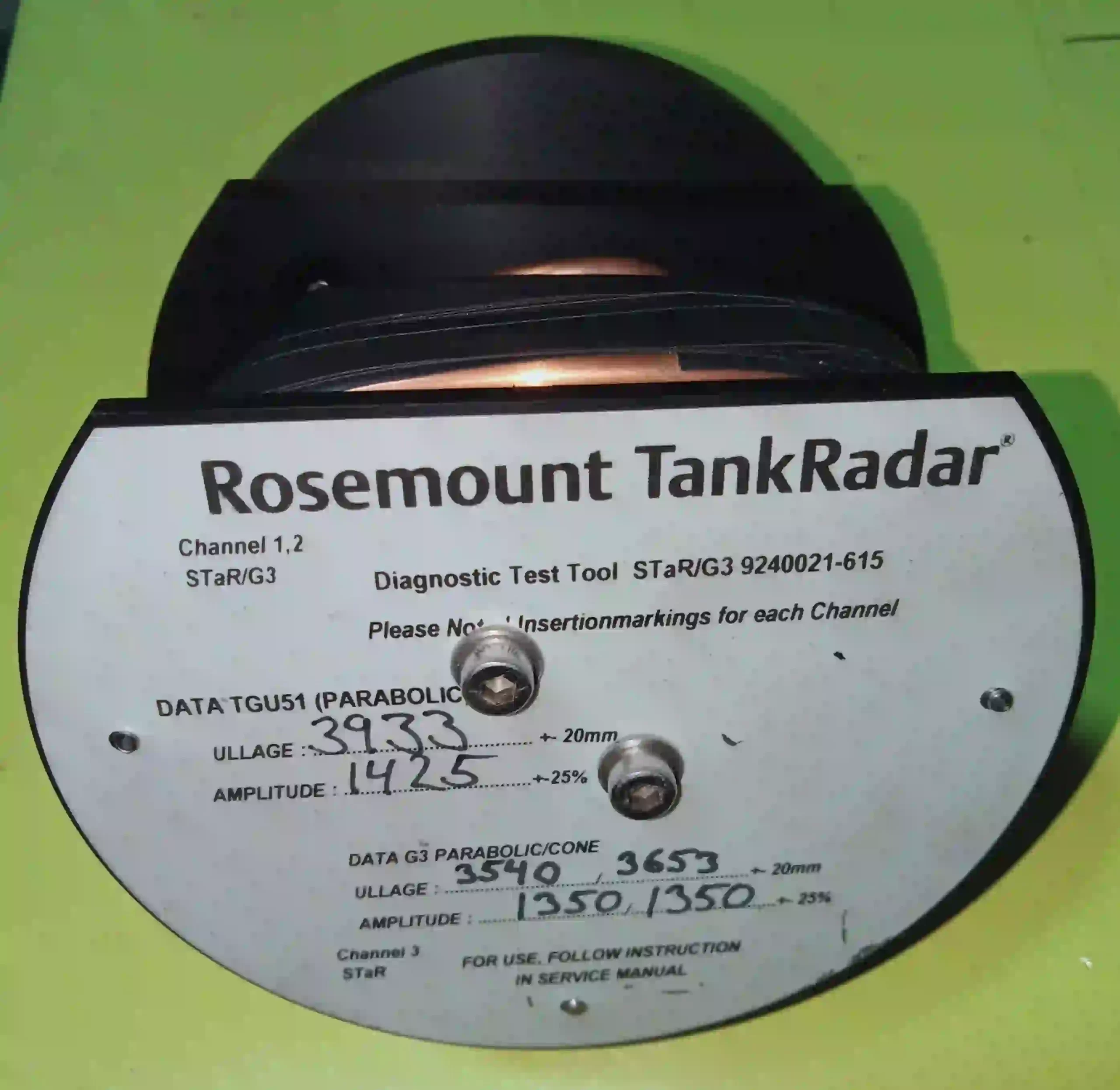 Rosemont TankRadar STaR/g3 9240021-615 diagnostic test tool channel 1.2